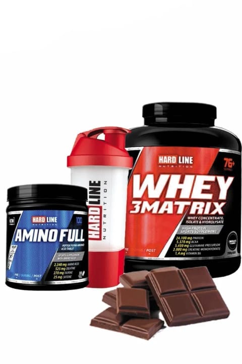 پروتئین وی هاردلاین Whey3 Matrix ۲۳۰۰ گرمی طعم شکلات