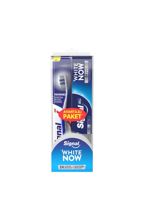 خمیر دندان Signal White Now Original 75 ml با مسواک Performance