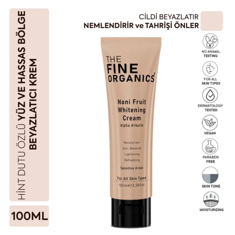 The Fine Organics کرم روشنکننده صورت و بدن با عصاره توت سفید ۱۰۰ میلیلیتر