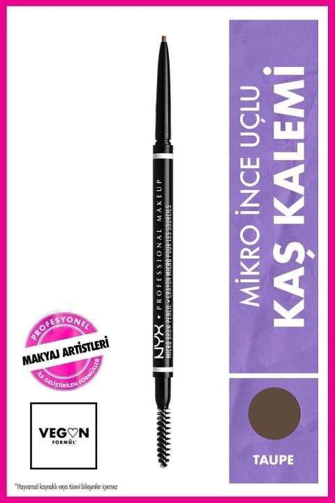 مداد ابروی نازک NYX Professional Makeup مدل Micro Brow Pencil رنگ Taupe وزن 5 g