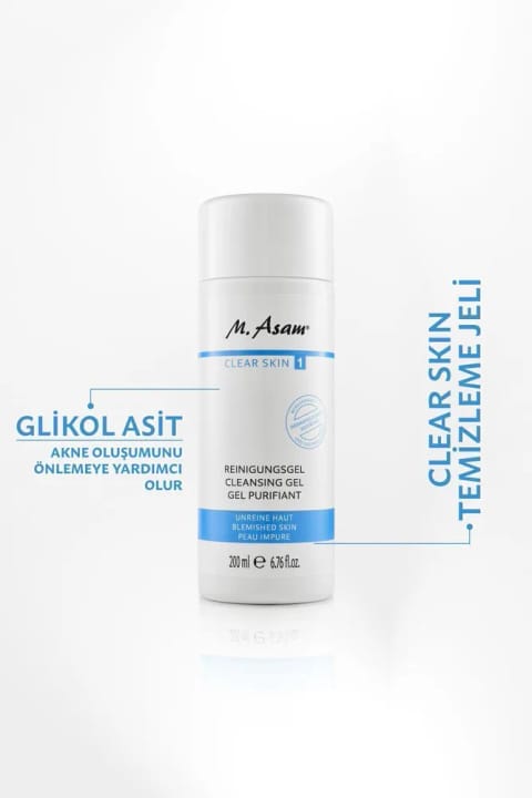 MASAM M.asam ژل پاککننده پوست Clear Skin 200 میلیلیتر