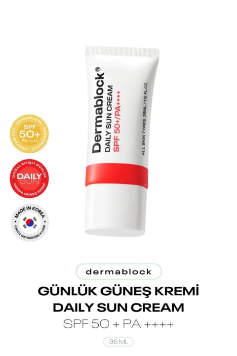 DERMABLOCK کرم ضدآفتاب روزانه کره‌ای با فینیش طبیعی SPF 50 + PA ...