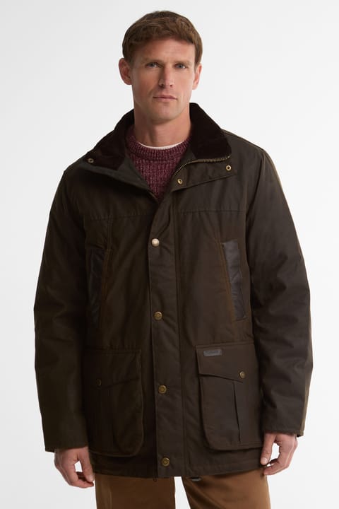کاپشن روغنی Barbour Sandale OL71 زیتونی