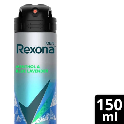 Rexona Men Thermocool اسپری ضدتعریق مردانه منتول و اسطوخودوس آبی ۱۵۰ میلیلیتر