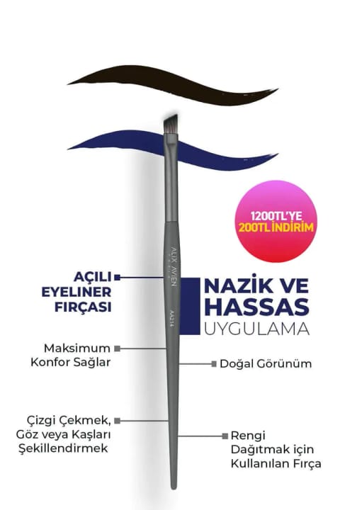 براش خط چشم زاویهدار Alix Avien - Small Angle Brush AA214