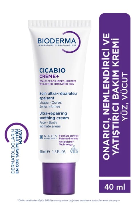 Bioderma Cicabio Crème ترمیمکننده سد پوست، مرطوبکننده و تسکیندهنده ۴۰ میلیلیتر