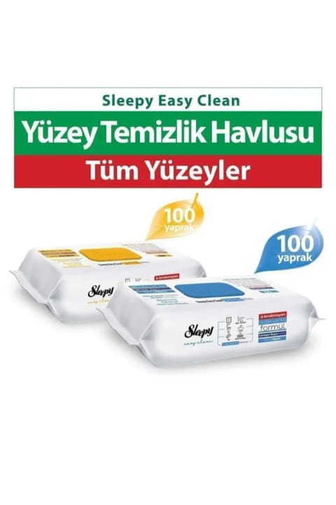 Sleepy Easy Clean دستمال مرطوب با سفیدکننده و صابون عربی (۱۰۰ عددی)