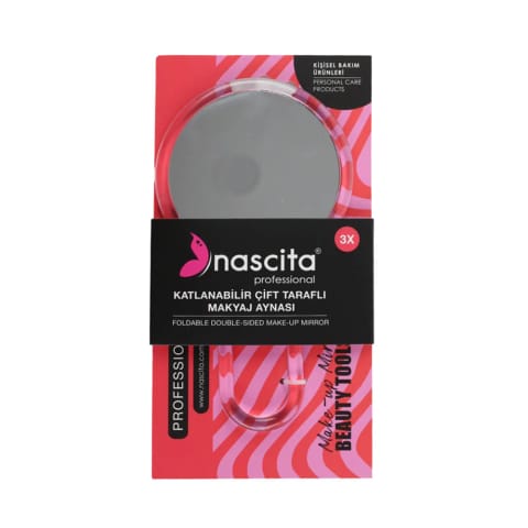 آینه آرایش تاشو دوطرفه با ذرهبین Nascita ۸۱×۱۷۰ میلیمتر NASAYNA00044