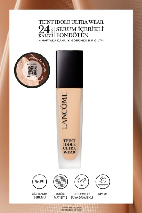 Lancome Teint Idole Ultra Wear فونداسیون ماندگار ۲۴ ساعته 105W