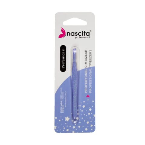موچین نوک باریک طرحدار Nascita از جنس استیل ضدزنگ NASCIMBIZ071