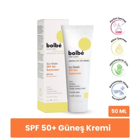 Bolbe کرم ضدآفتاب روزانه SPF+50 محافظت بالا ضد لک ۵۰ میلی‌لیتر