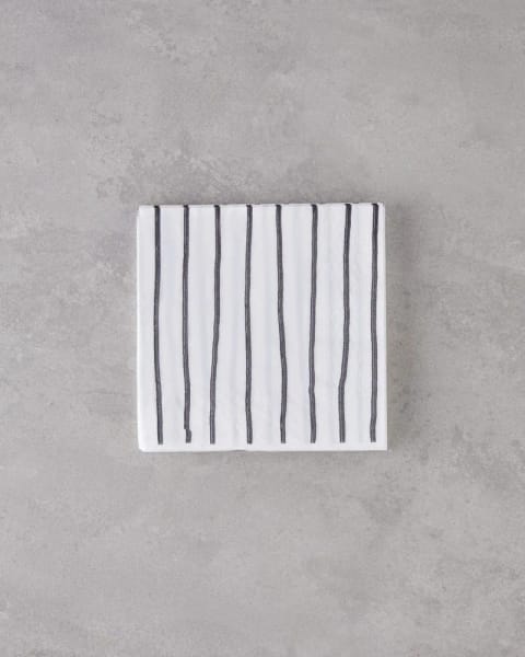 دستمال کاغذی Streaky ۲۰ عددی ۳۳×۳۳ سانتی‌متر مشکی - سفید