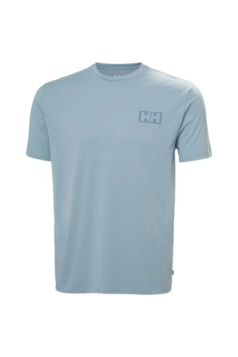 تی‌شرت یقه‌گرد مردانه Helly Hansen Skog Recycled Graphic آبی