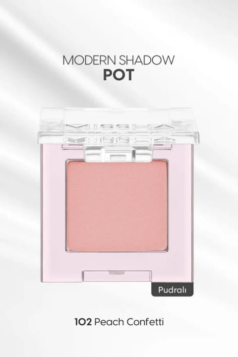 سایه چشم تکی مات Missha مدل Modern Shadow Pot (102 Peach Confetti)