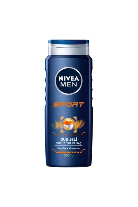 NIVEA دوش ژل مردانه اسپرت ۲۴ ساعته با طراوت ۵۰۰ میلی‌لیتری