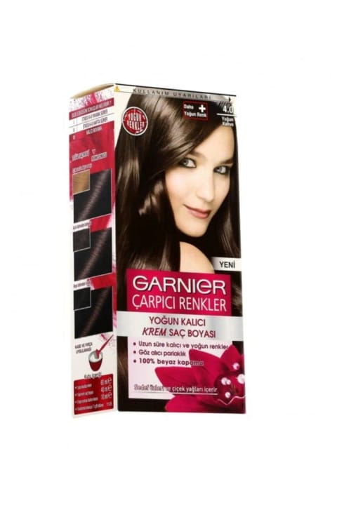 Garnier ست رنگ مو 4.0 قهوه‌ای پررنگ