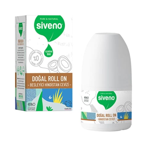 Siveno %100 طبیعی مغذی دئودورانت رولی زنانه نارگیل ۵۰ میلیلیتر