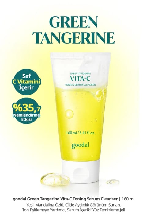 Goodal شوینده صورت با خاصیت روشن‌کنندگی و ماسک Green Tangerine Vita C
