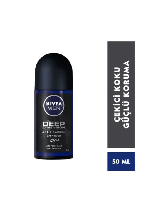 NIVEA رولآن مردانه Deep Dimension 50 میلیلیتر