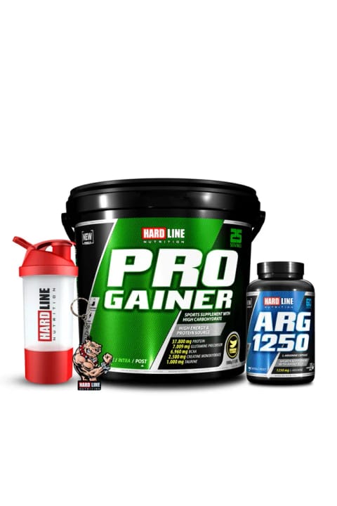 Hardline Progainer 5000 گرم موزی - ترکیب Arg 1250 و شیکر