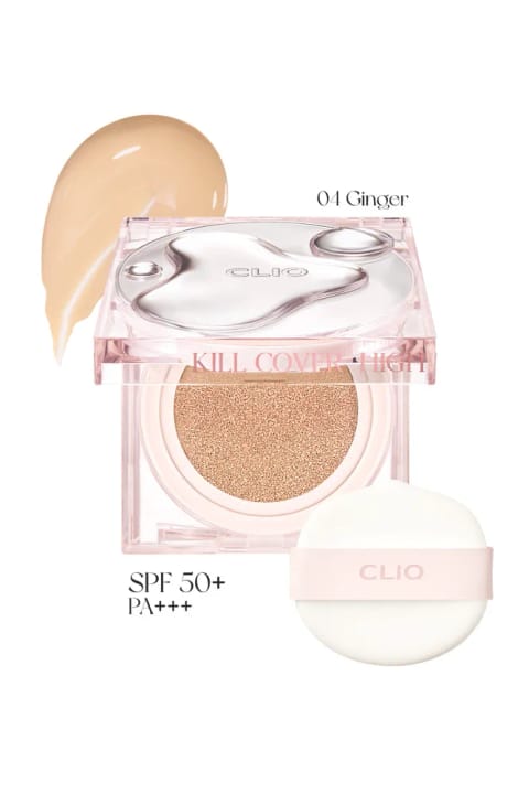 کوشن CLIO Kill Cover High-Glow + رفیل — 4 Ginger