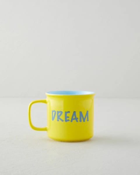 ماگ سرامیکی Cheer and Dream 315 ml زرد