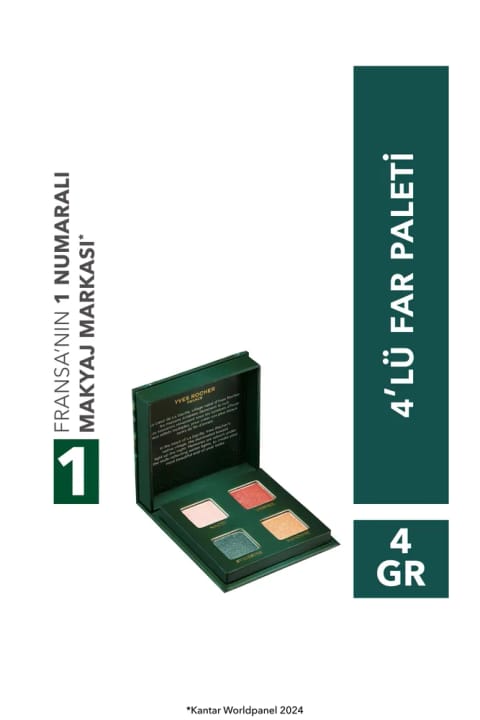 Yves Rocher پالت سایه چشم ۴ رنگ – Couleurs Nature-797