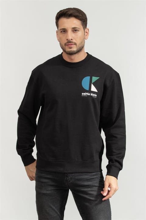 سویشرت مردانه مشکی Calvin Klein مدل LV04RC285G UB1