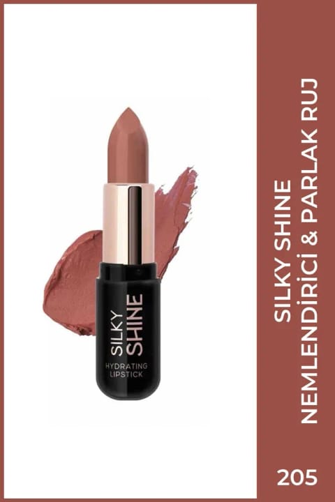 Golden Rose Silky Shine Hydrating Lipstick - رژ لب مرطوبکننده شماره 205