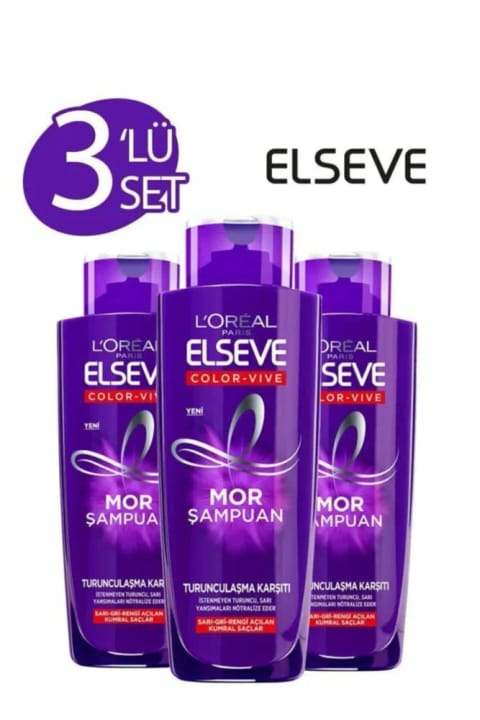 شامپو بنفش ELSEVE L'Oreal ضد زردی مو X3
