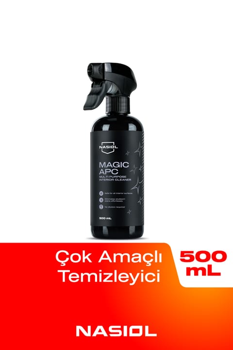 اسپری تمیزکننده همهکاره داخل خودرو Nasiol Magic Apc - 500ml - صندلی، تودوزی، پلاستیک
