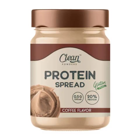 کرم پروتئینی فندقی Clean Powders Protein Spread 350 گرم قهوه