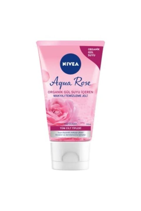 NIVEA Aqua Rose میسلار ژل پاک‌کننده آرایش با عصاره گل رز ۱۵۰ میلی‌لیتر