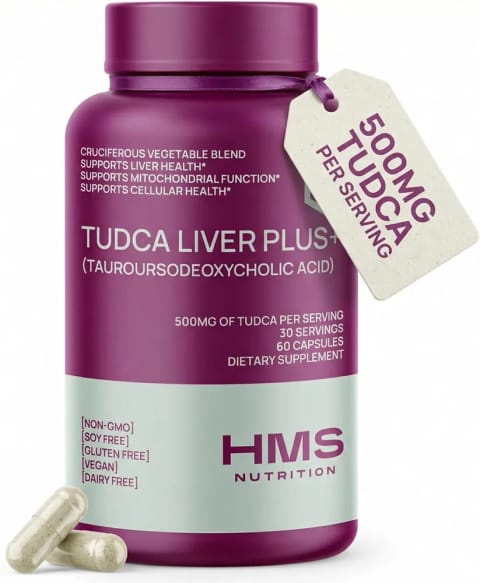 HMS Nutrition TUDCA Liver Cleanse Broccoli با Milk Thistle Seed Extract، Vitamin B12 و Folate، ۶۰ کپسول