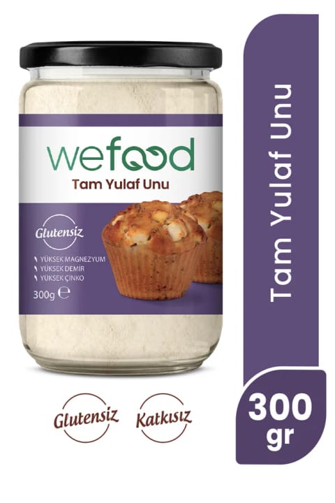 Wefood آرد جو دوسر کامل بدون گلوتن ۳۰۰ گرم