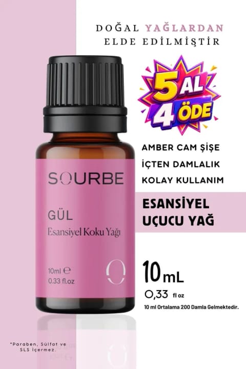 SOURBE رز اسانس روغن معطر