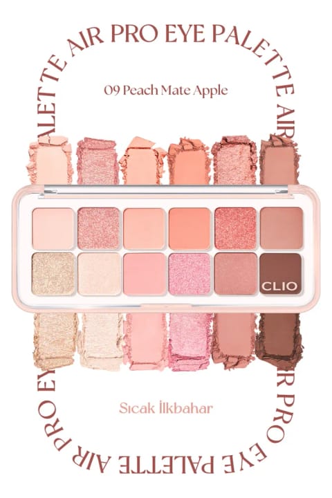 پالت سایه چشم CLIO Pro Eye Palette — 09 Peach Mate Apple