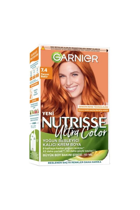 رنگ موی Garnier Nutrisse 7.4 دارچینی مسی Ultra Color ست