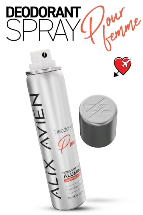 Alix Avien دئودورانت اسپری زنانه بدون آلومینیوم سایز مسافرتی ۷۵ میلیلیتر - Pour Femme