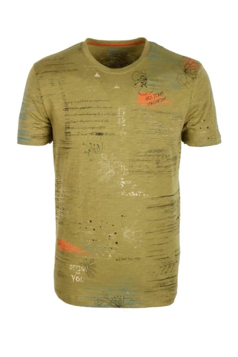تیشرت مردانه NCS یقه گرد بژ