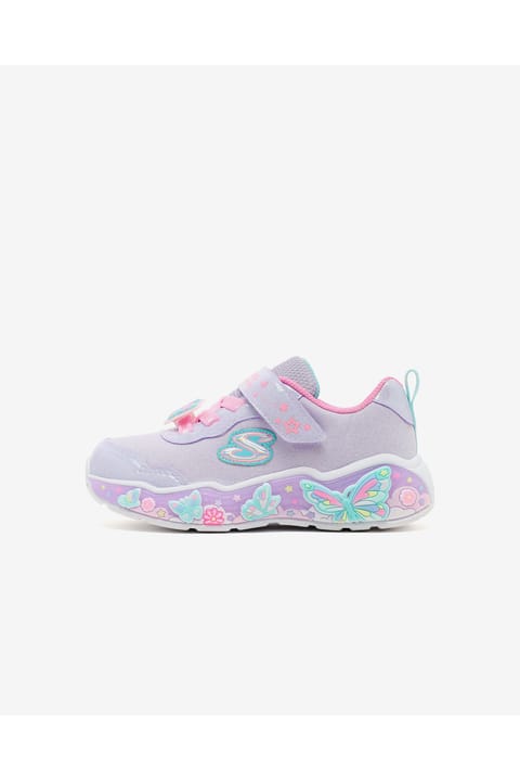 SKECHERS LIL BUTTERFLY BLISS کفش اسپرت دختر بچه چراغ دار بنفش 303066N...
