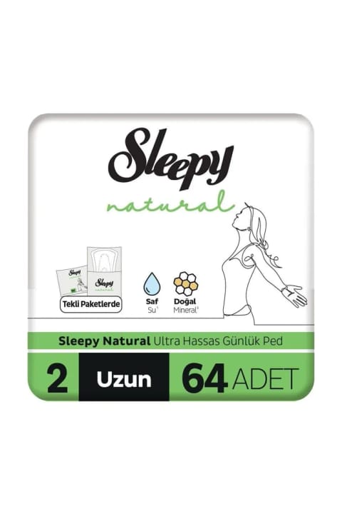 Sleepy Natural روزانه پد بلند ۶۴ عددی