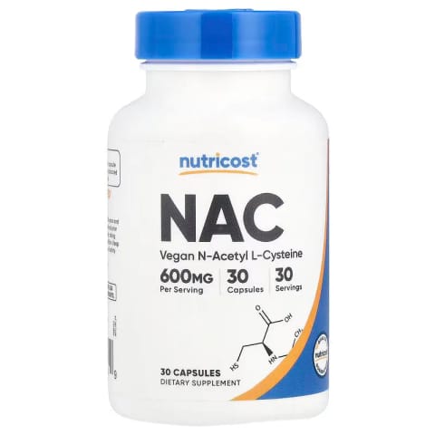 Nutricost NAC N-Acetyl L-Cysteine 600 mg 30 Caps