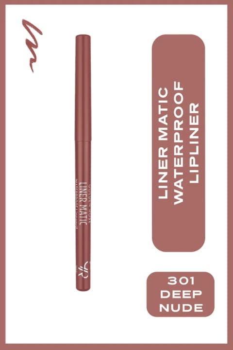 مداد لب ضدآب Golden Rose Liner Matic — 301 Deep Nude
