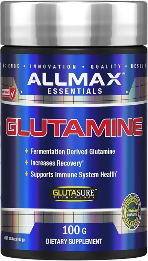 پودر L-Glutamine تخمیری بدون طعم ALLMAX ۱۰۰ گرم