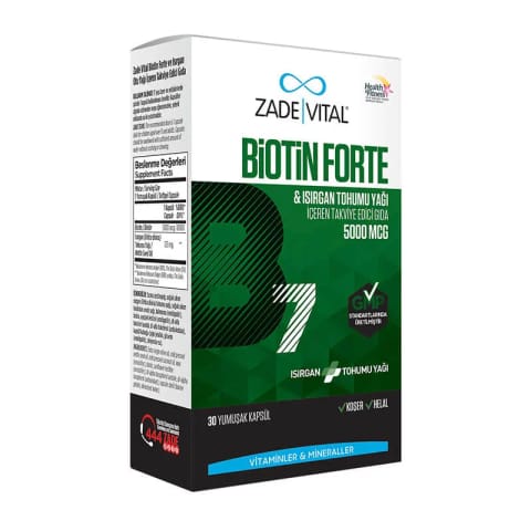 Zade Vital Biotin Forte 5000 Mcg 30 کپسول
