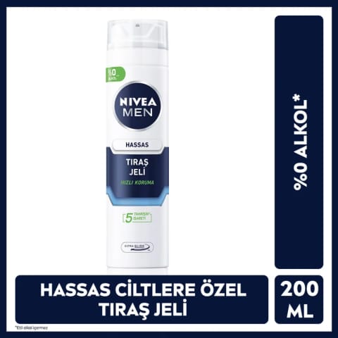 Nivea Men ژل اصلاح محافظتی برای پوست حساس ۲۰۰ میلی‌لیتر