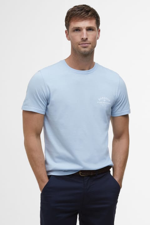 تی‌شرت Barbour Cranmer Logo BU61 Ocean Sky