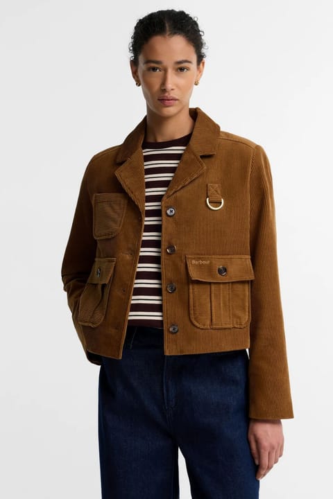 کت کشوال Barbour Emmy SN71 Tan Shadow Classic