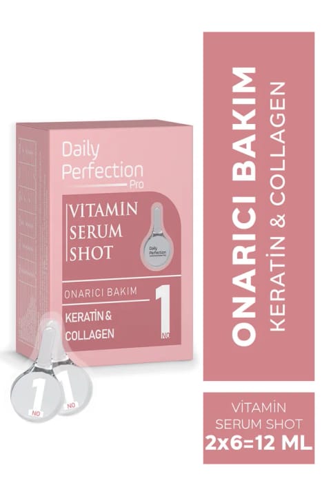 سرم ویتامین DAILY PERFECTION PRO Vitamin Serum Shot No:1 مراقبت ترمیمی ۲×۶ ml